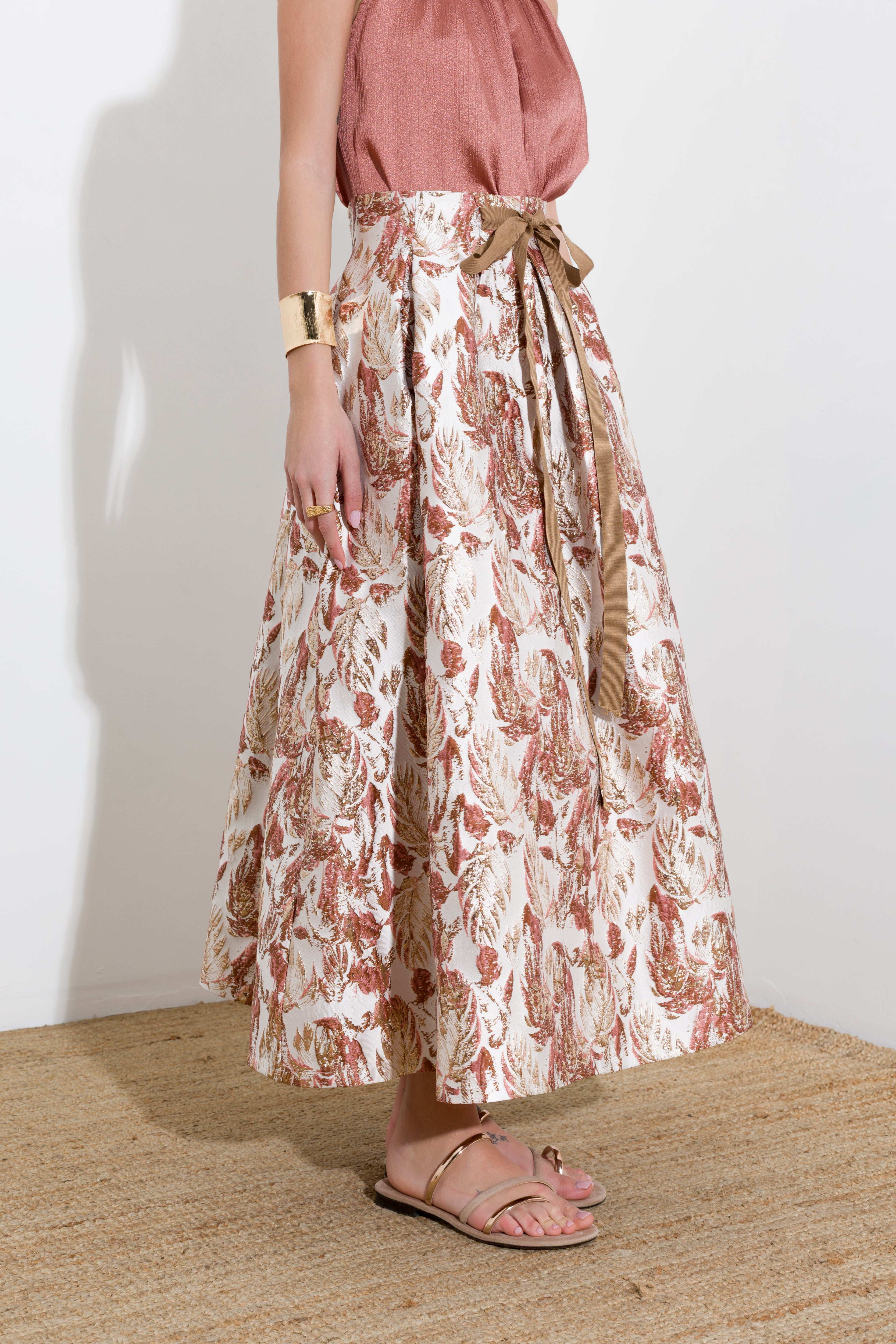 Gonna midi in broccato - Compagnia Italiana