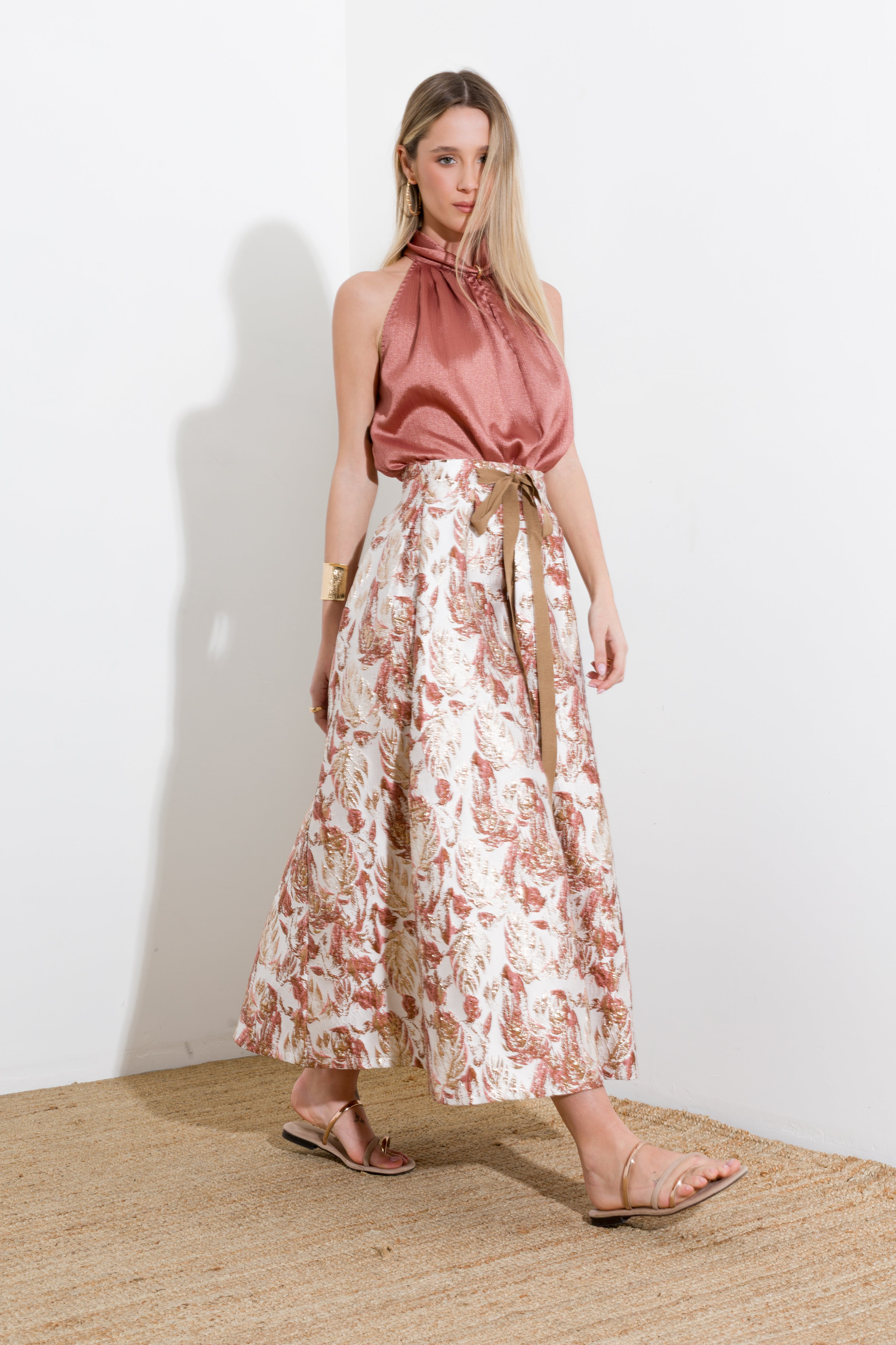 Gonna midi in broccato - Compagnia Italiana