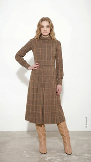 Abito midi in poliviscosa