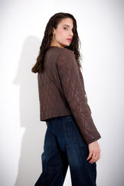 Giacca in pelle tamponata - K Kulture