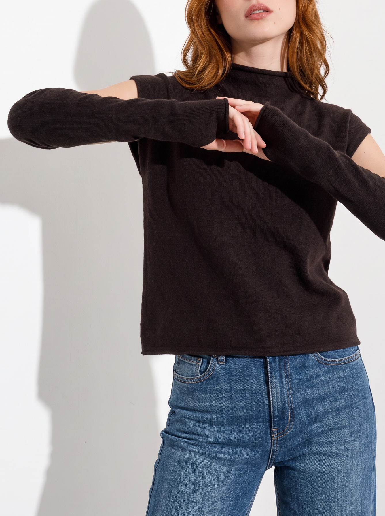 Fäustlinge aus Wolle und Kaschmir Friendly Sweater