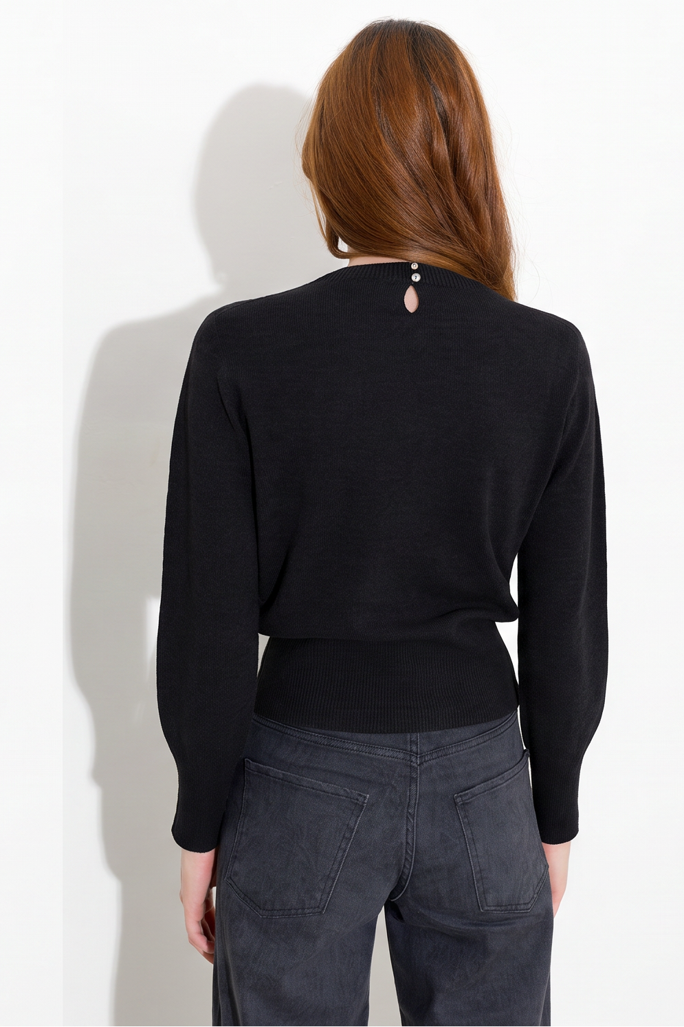 Maglia girocollo in lana e cashmere Friendly Sweater