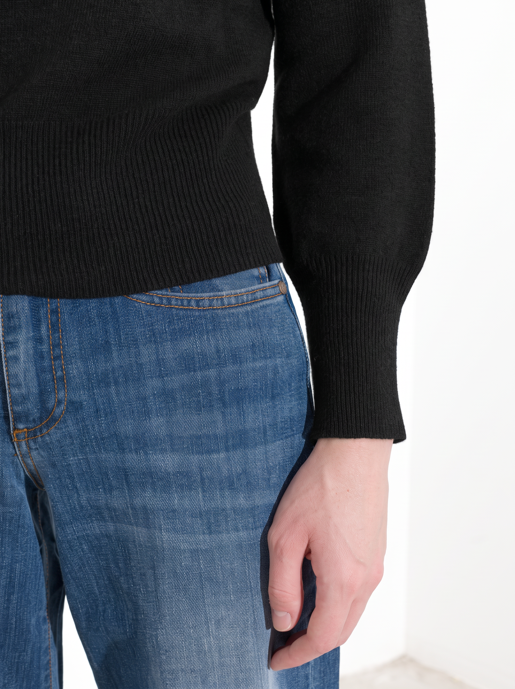 Maglia girocollo in lana e cashmere Friendly Sweater
