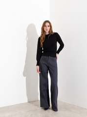 Maglia girocollo in lana e cashmere Friendly Sweater