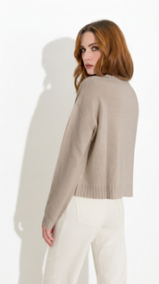 Cardigan con abbottonatura a nodi - Friendly Sweater