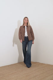 Nylon shirt jacket