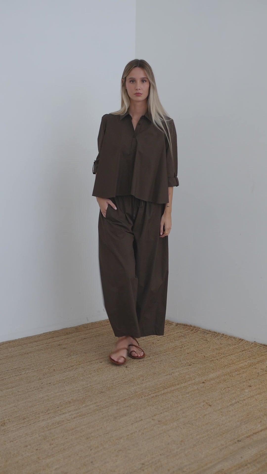 Camicia over in cotone