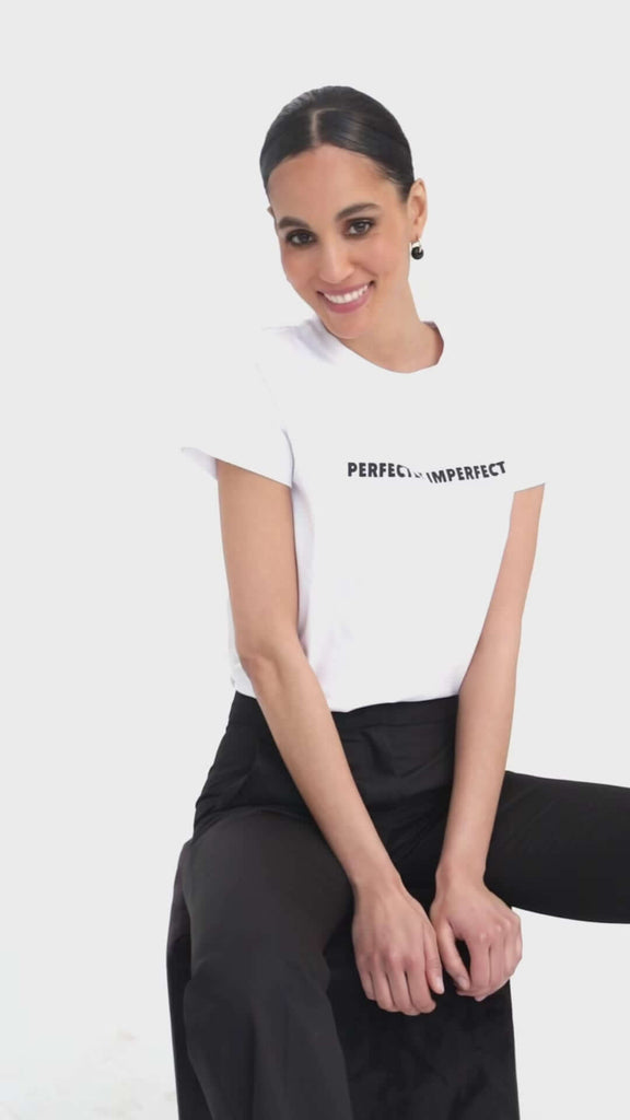 T-shirt con scritta - Compagnia Italiana
