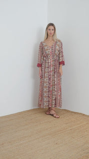Long patterned dress