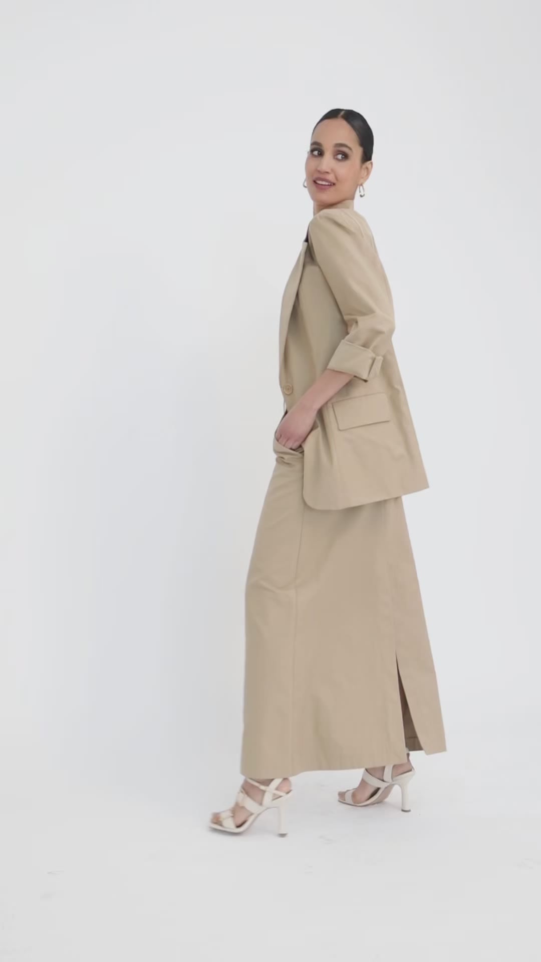 Blazer over in canvas di cotone | Uncategorized da donna