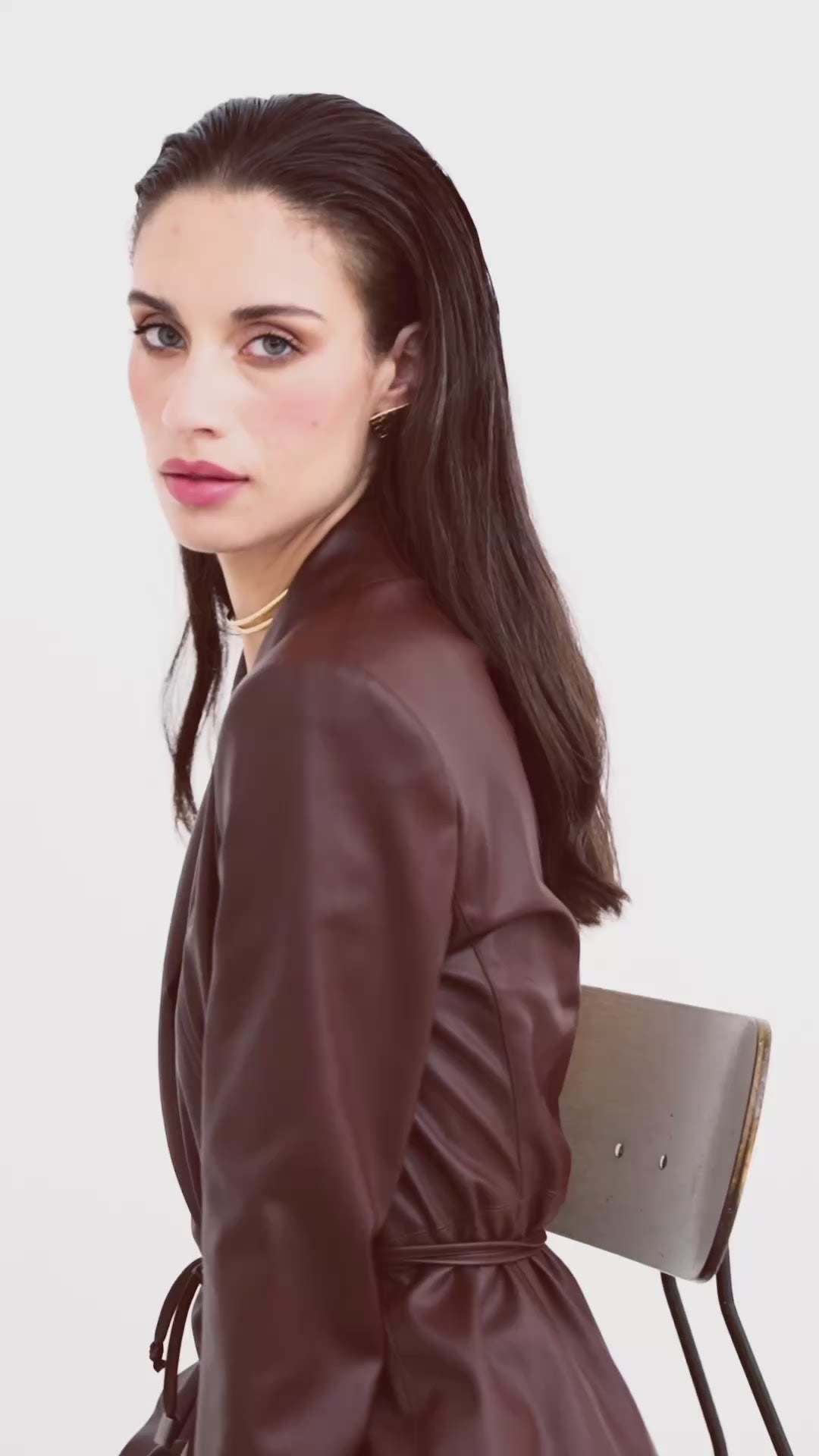 Faux leather jacket