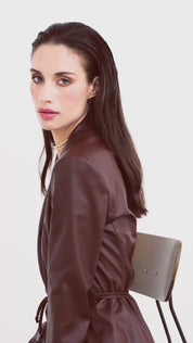 Faux leather jacket