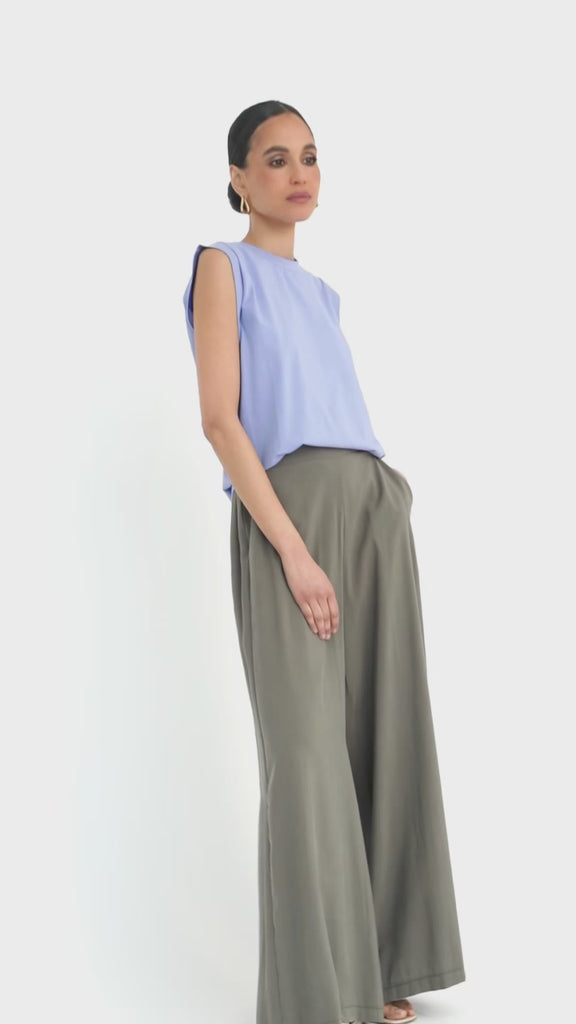 T-shirt fluida mezza manica aletta | Uncategorized da donna