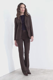 Technical flared trousers