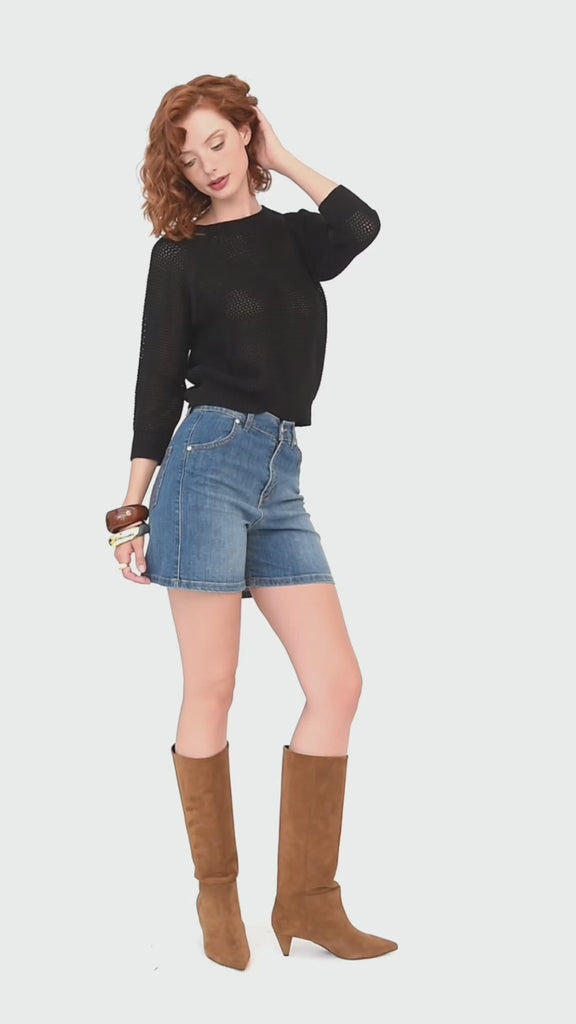 Maglia traforata in cotone | Uncategorized da donna