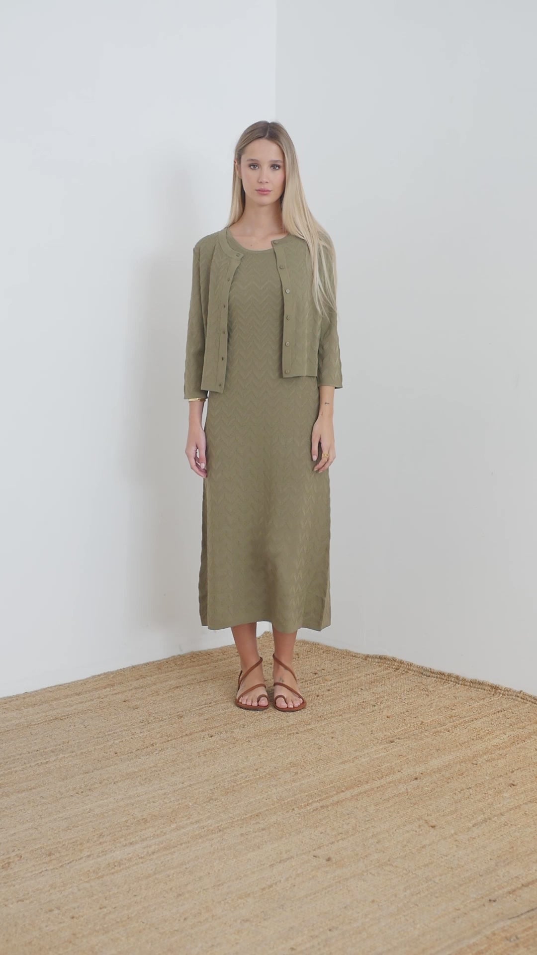 Abito in maglia viscosa