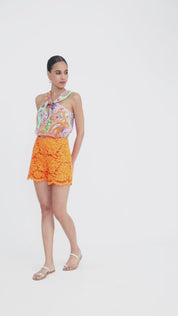 Shorts in pizzo