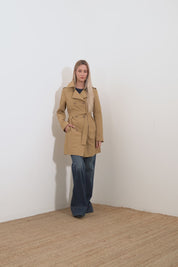 Cotton trench coat