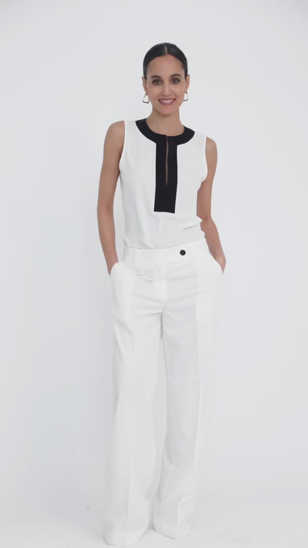 Pantalone palazzo con pinces | Uncategorized da donna