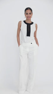 Pantalone palazzo con pinces | Uncategorized da donna
