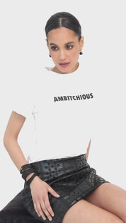 Minigonna ecopelle laserata effetto pizzo | Uncategorized da donna