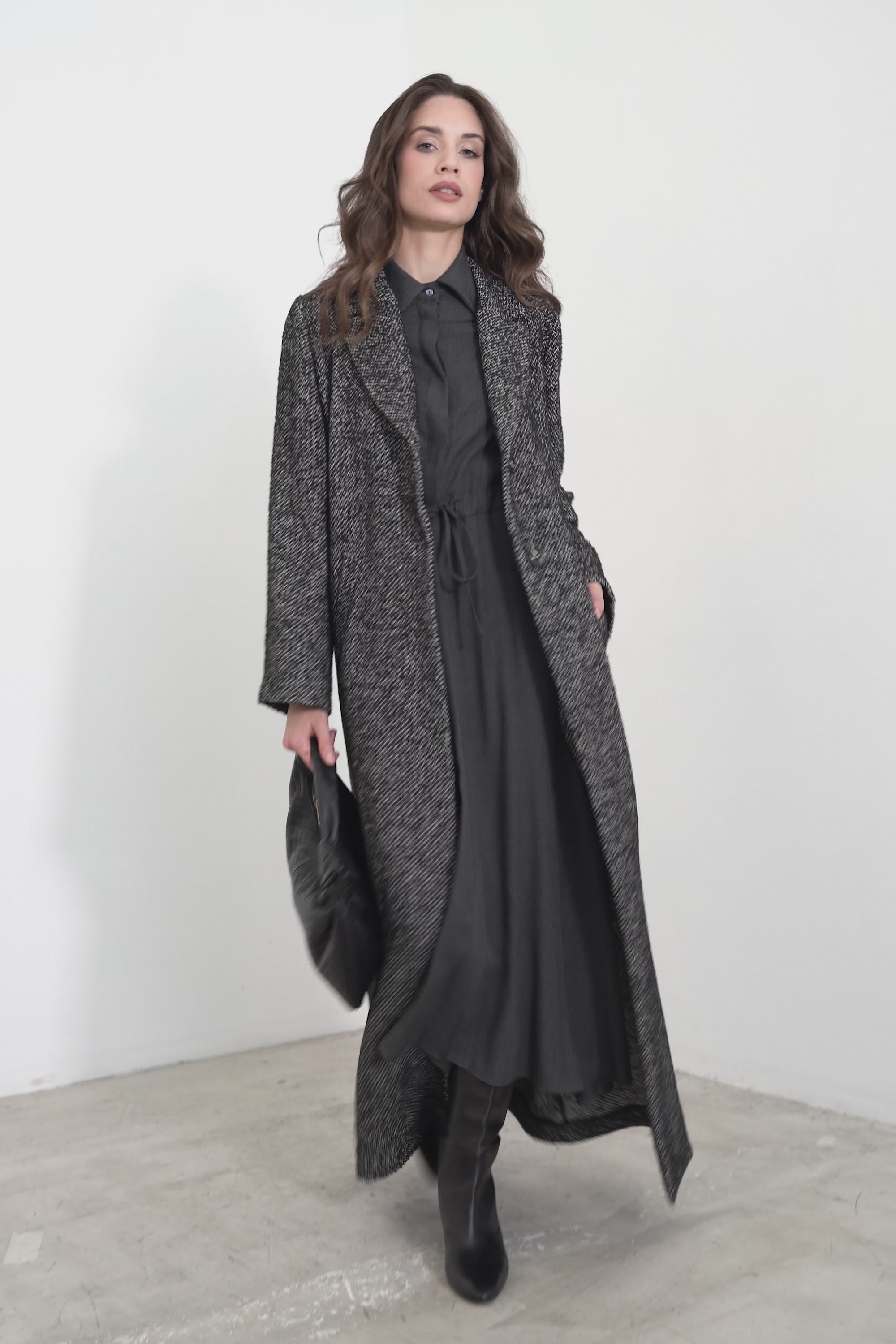 Abito chemisier in viscosa