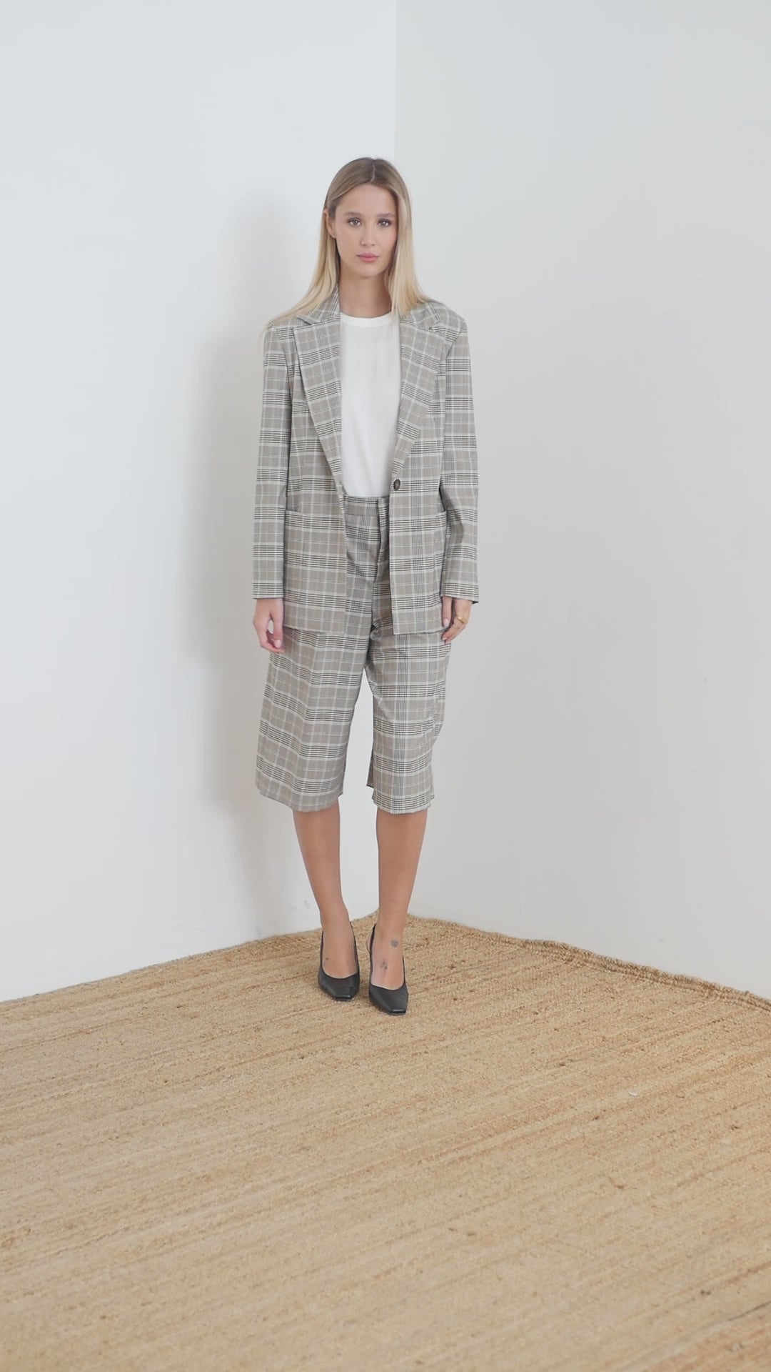 Blazer stampa galles