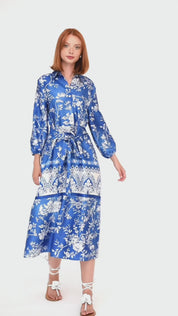 Abito midi chemisier con cintura | Uncategorized da donna