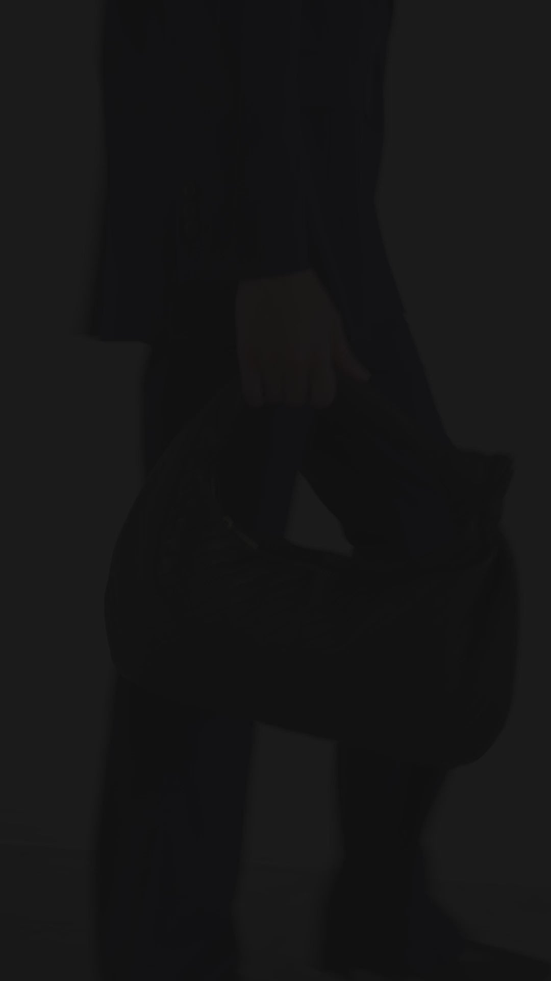 Double-breasted pinstriped jacket