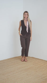 Gilet con micro paillettes