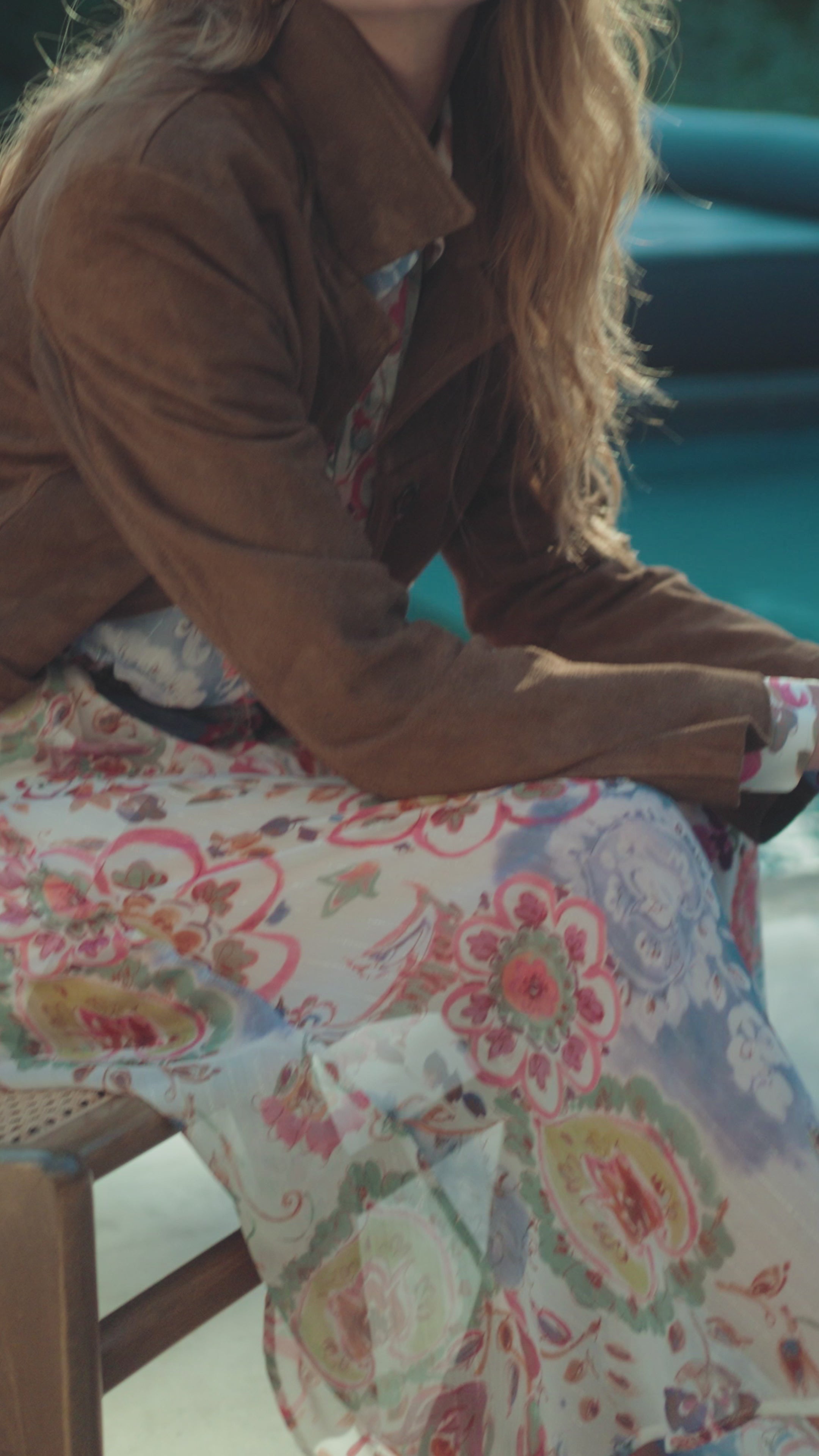 Abito midi stampa cachemire