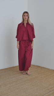 Oversized cotton shirt