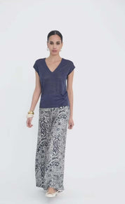 Maglia scollo a v manica kimono - Compagnia Italiana