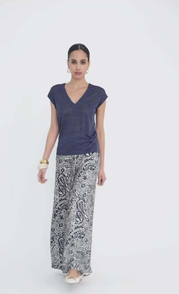 Maglia scollo a v manica kimono - Compagnia Italiana