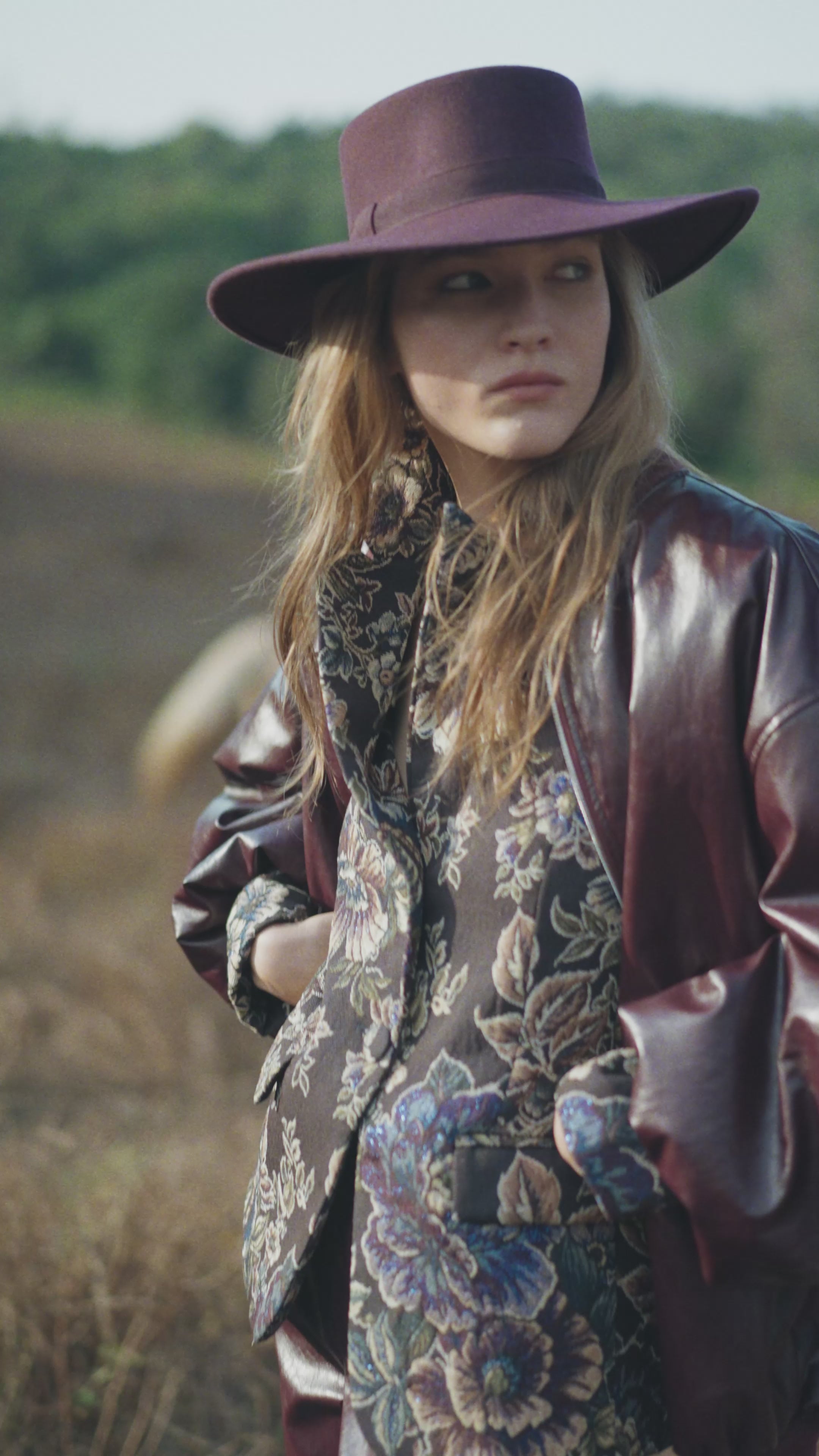 Bomber oversize in ecopelle lucida
