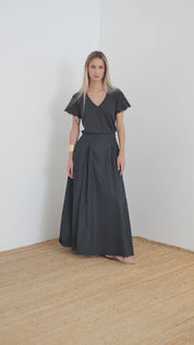 Slub viscose T-shirt
