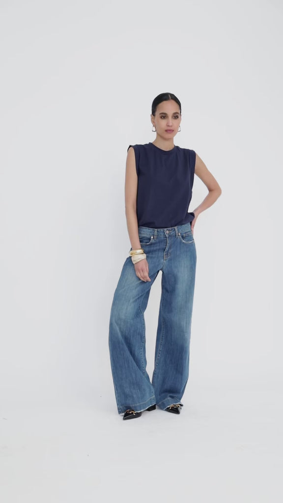 T-shirt fluida mezza manica aletta | Uncategorized da donna
