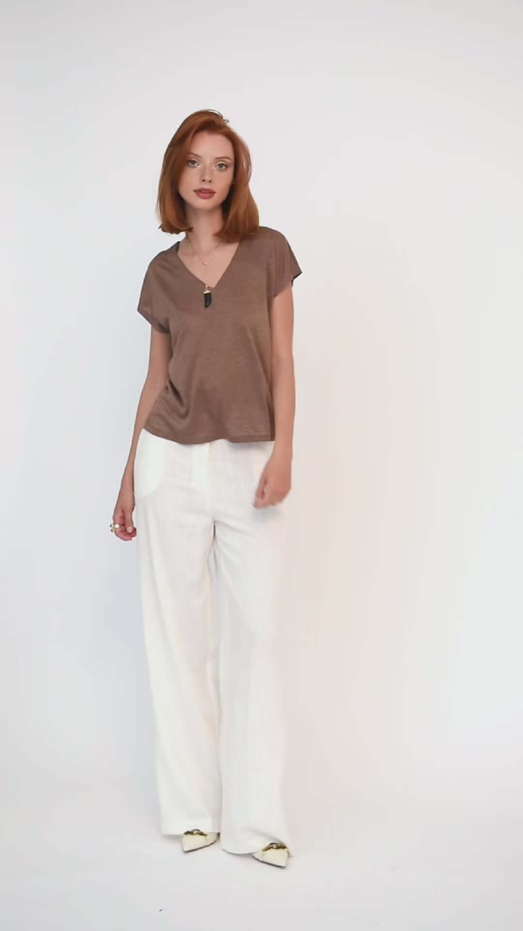 Maglia scollo a v manica kimono - Compagnia Italiana