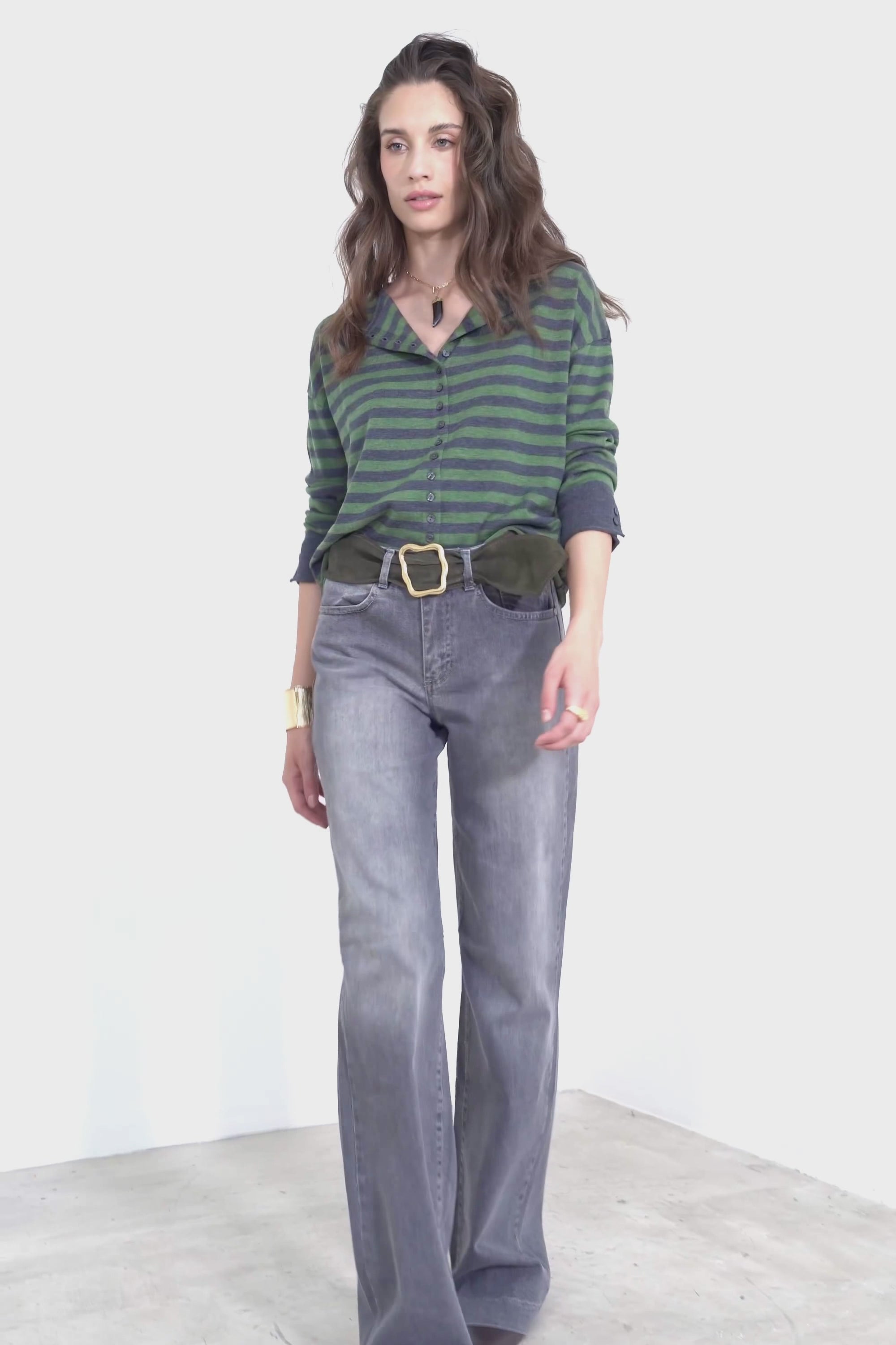 Pantalone denim in cotone