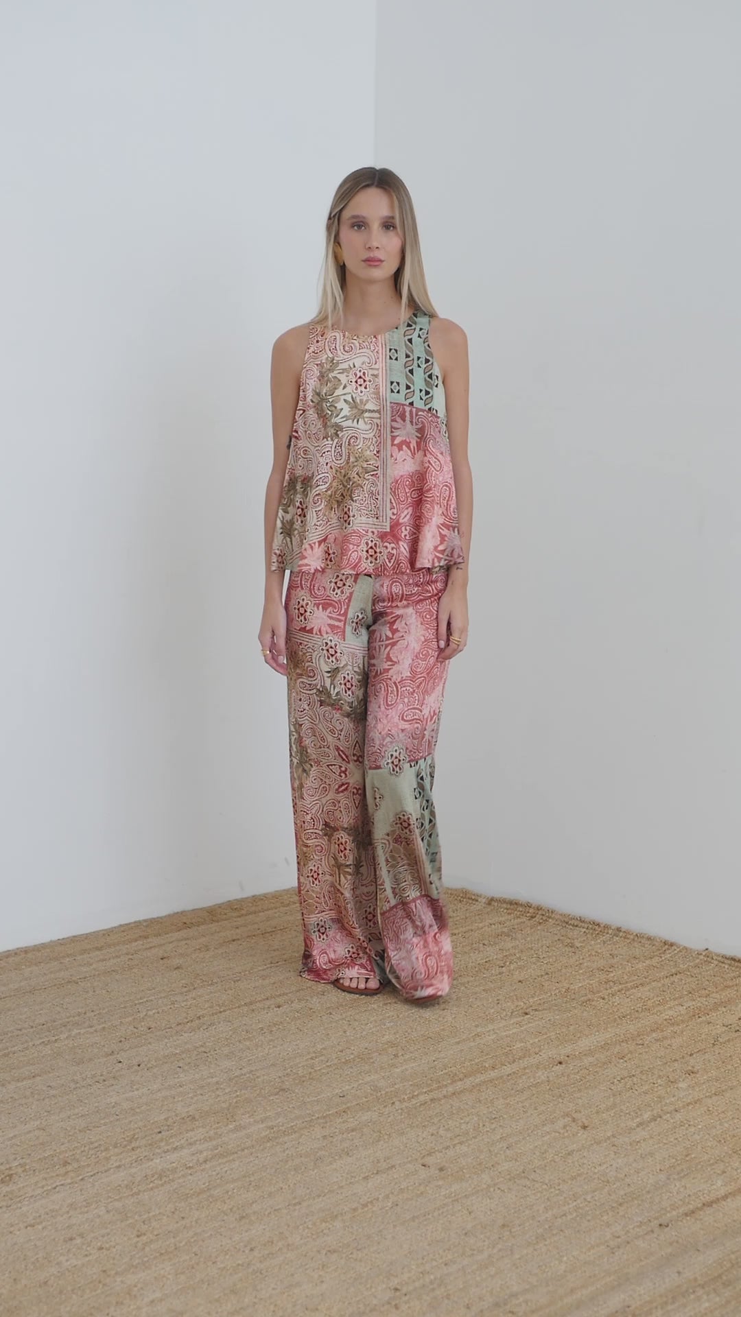 Pantalone stampa patch