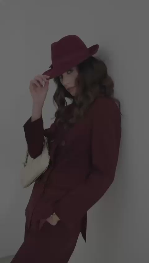 Pantalone in tela lana