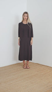 Abito in maglia viscosa