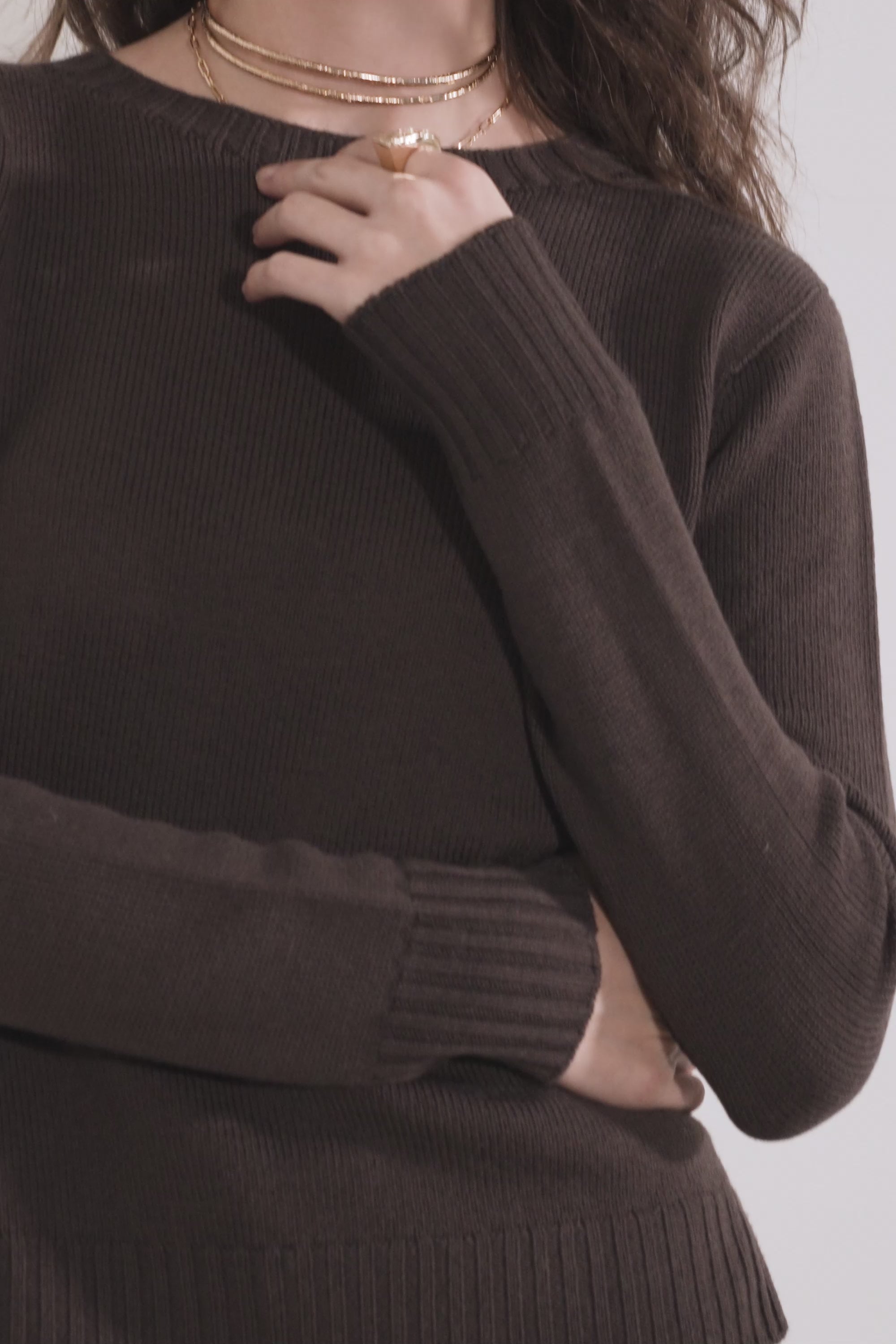 Maglia in pura lana girocollo FRIENDLY SWEATER