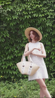 Cesta in paglia LOVE | Uncategorized da donna