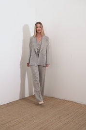 Blazer doppiopetto in lino cotone - Compagnia Italiana